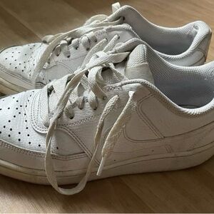 Nike White Sneakers Court Vision Low Triple 6.5